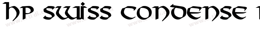 HP Swiss Condense Bo字体转换